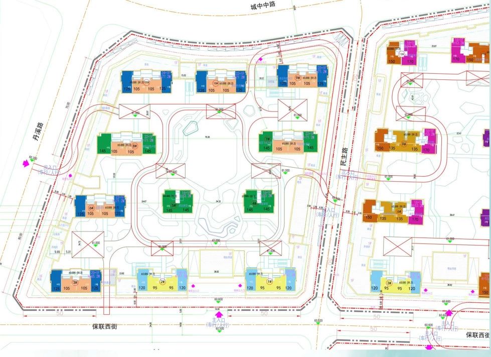 义乌市车门新村A区块平面图